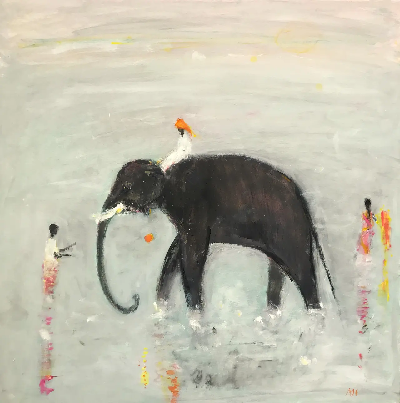Ann Shrager - washing the elephant